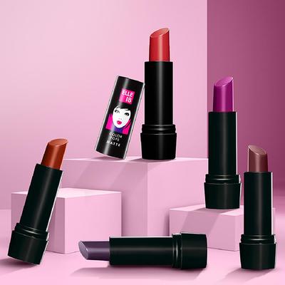 Elle 18 Color Pop Matte Lip Color, R35, Red Wave Lipstick 4.3gm - Lipsticks