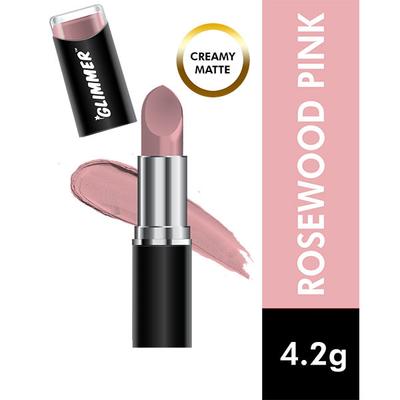 GLIMMER MATTE LIPSTICK ROSEWOOD PINK 4.2 gm - Lipsticks
