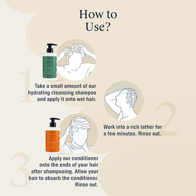 Arata Natural Damage Repair Duo With Hydrating Shampoo & Conditioner Daily Damage Repair 680gm - Shampoos