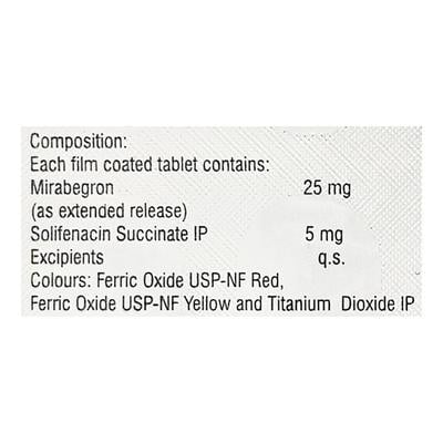 MIRAGO S 25 Tablet 10's - Bladder And Prostate Disorders-Dru