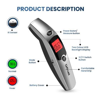 Dr Trust USA Non Contact Infrared Forehead Thermometer IR Gun (603) - Health Monitors And Equipment