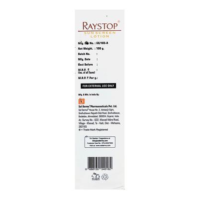 RAYSTOP PROTECTION 50SPF PA+++ 5G UVA/UVB/IR SUNSCREEN Lotion 100g - Sunscreen Preparations-Emo