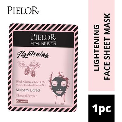 PIELOR VITAL INFUSION BLACK CHARCOAL LIGHTENING MASK 25 ml - Sheet Masks