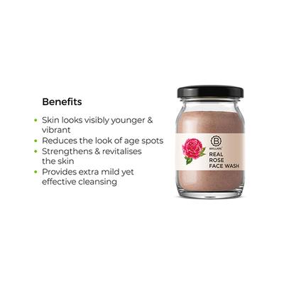 Brillare Real Rose Face Wash For Hydrated, Younger Looking Skin 45 gm - Face Wash & Cleansers