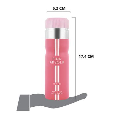 RiiFFS Pink Absolu Deodorant For Women, Perfumed Body Spray 200 ml - Women Deodorants/Roll-Ons