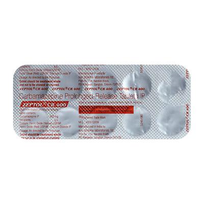 Zeptol CR 400mg Tablet 10'S - Epilepsy/Convulsion-Ant