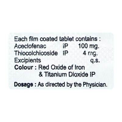 ACENTIO MR Tablet 10's - Pain relief-Ano