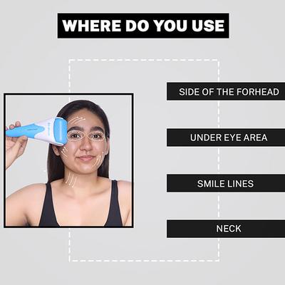 House of Beauty Ice Roller Blue For Dark Circles & Soothes Irritated & Pimpled Skin 1's - Derma Rollers