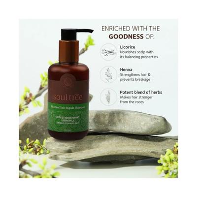 SoulTree Licorice Hair Repair Shampoo with Strengthening Bhringraj 250 ml - Shampoos