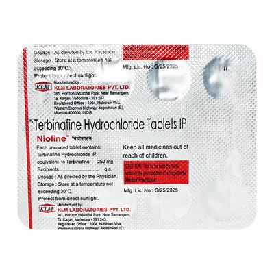 Niofine 250mg Tablet 7'S - Fungal Infections-Anf