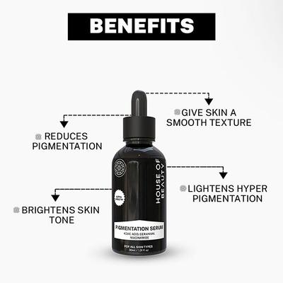 House of Beauty Pigmentation Serum For Uneven Skin, Reduces Melanin Production with Niacin 30ml - Face Serum