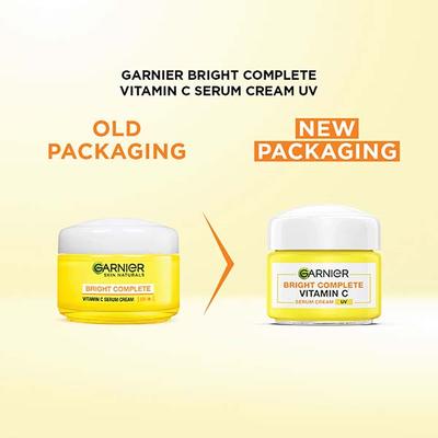 Garnier Bright Complete VITAMIN C UV Serum Cream UV 23 gm - Face Gels