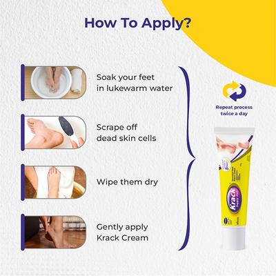 Krack Heel Repair Cream 15 gm - Manicure & Pedicure Kits