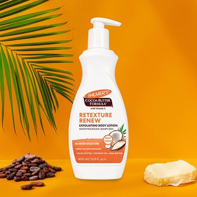 Palmer's Cocoa Butter Formula with Vitamin E Retexture Renew Exfoliating Body Lotion 400ml - Lotions & Creams