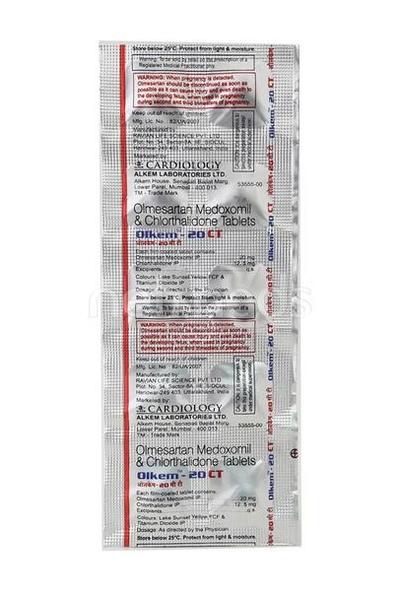 Olkem CT 20mg Tablet 10'S - Hypertension-Ang