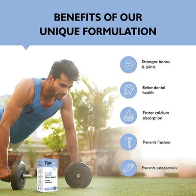 Nuvox TopUp CalD Calcium + Vitamin D Effervescent Tablet - Orange 32's - Calcium And Minerals