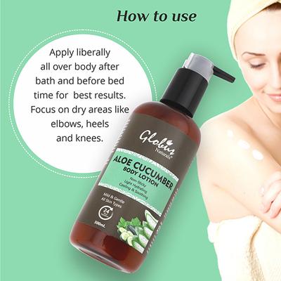 Globus Naturals Aloe Cucumber Body Lotion Enriched 300 ml - Lotions & Creams