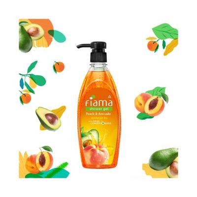 Fiama Shower Gel Peach & Avocado Body Wash with Skin Conditioners for Soft Moisturised Skin pump 500 ml - Shower Gels & Body Wash