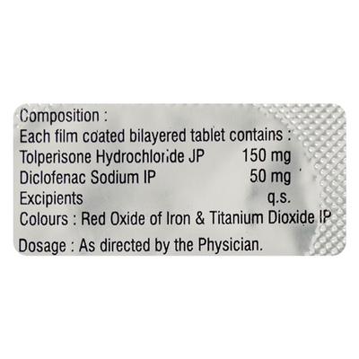 MYOTOP D Tablet 10's - Muscle Cramps/Spasticity-Mus