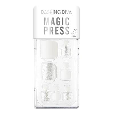 Dashing Diva Magicpres Nail Polish - Silver White 1's - Nail Care