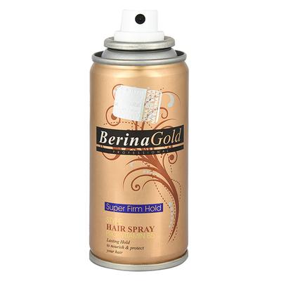 Berina Professional Hair Spray Mega Hold Gold Pro Vitamin B5 75ml - Hair Sprays & Mists