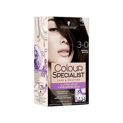 Schwarzkopf Colour Specialist At Home Permanent Hair Colour - 3.0 Imperial Brown 165 ml - Crème