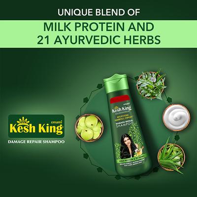 Emami Kesh King Ayurvedic Hairfall Expert Damage Repair Shampoo 600ml - Shampoos