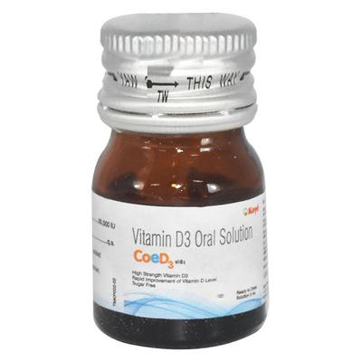 COE D3 Sugar Free 60000IU Solution 5ml - Supplements-Vit