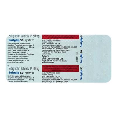 SUITGLIP 50 Tablet 10's - Diabetes-Ant