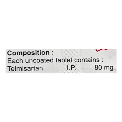 TELKONOL 80mg Tablet 10's - Hypertension-Ang