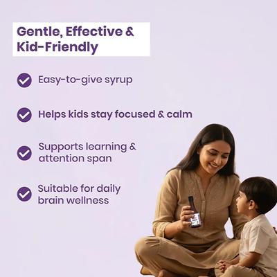 BabyOrgano Shankhpushpi & Brahmi Brain Booster Syrup for Kids 200 ml - Baby And Infant Supplements