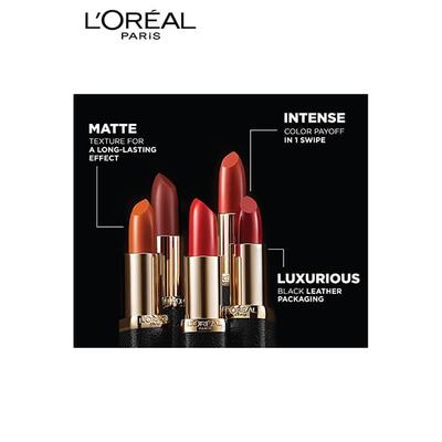 L'Oreal Paris Color Riche Moist Matte Lipstick, 233 Rouge A Porter 3.7 Gm - Lipsticks