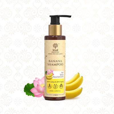 Khadi Essentials Banana Conditioner with Lotus & Bhringraj For Deep Nourishment 200 ml - Dry Shampoos & Conditioners