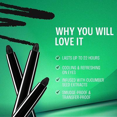 Lakme Eyeconic Insta Cool Kajal Black 0.35 Gm - Kajal & Kohls