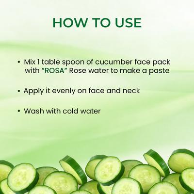 Rosa Cucumber Face Pack 100 g - Face Packs