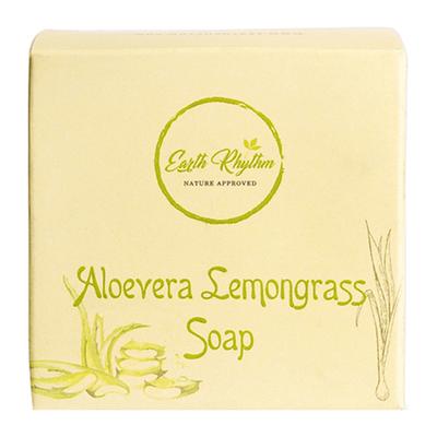 Earth Rhythm Aloe Vera Lemongrass Soap 100 gm - Soaps