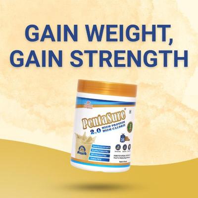 PentaSure 2.0 High Protein High Calorie Powder - Vanilla Flavour 400 g - Daily Health Drinks
