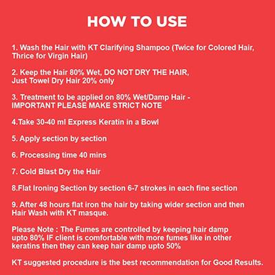 Kt Professional Express Keratin Pro Kit 240ml, 120ml Each 1's - Shampoos