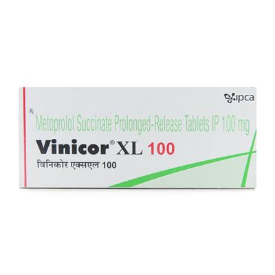 Vinicor XL 100mg Tablet 10'S - Hypertension-Bet