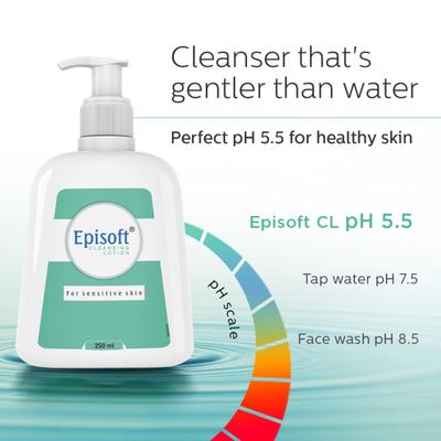 Episoft Cleansing Lotion for Sensitive Skin 250 ml - Face Wash & Cleansers