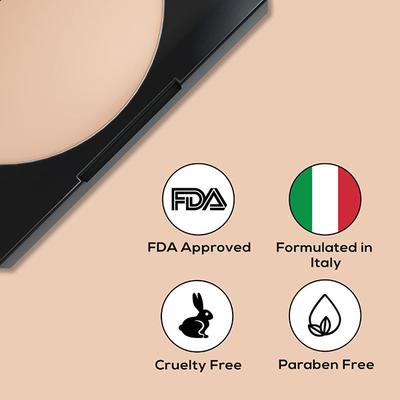 RENEE Face Base Compact - Macadamia Beige 9 gm - Compact Powder