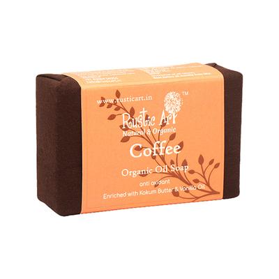 Rustic Art Organic Handmade Coffee Soap 100 gm - Soaps