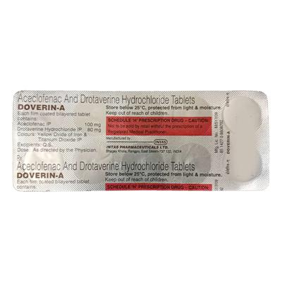 DOVERIN A Tablet 10's - Muscle Spasm-Ant