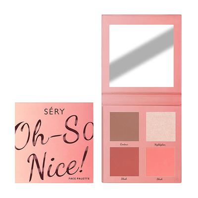 Sery Face Make Up Palette, 3 In 1 Highlighter, Contour, Blush - Just Peachy 18 gm - Face Palettes