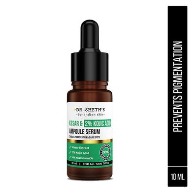 Dr. Sheth's Kesar & 2% Kojic Acid Ampoule Serum 10 ml - Face Gels