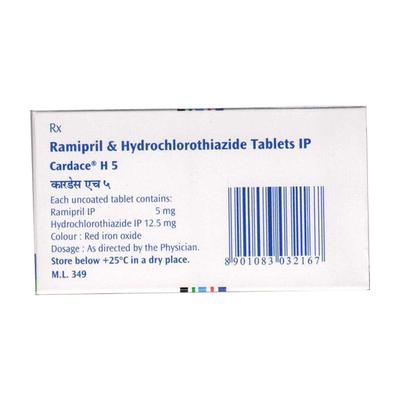 CARDACE H 5 Tablet 15's - Hypertension-ACE