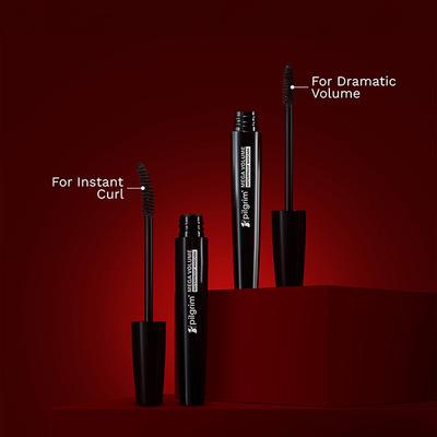 Pilgrim Mega Curl Tubing Mascara Next-Gen Tubing For All-Day, Smudge-Proof Curls - Black Icon-01 5 ml - Mascaras