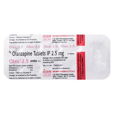 Olzic 2.5mg Tablet 10'S - Schizophrenia-Aps