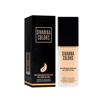 Sivanna Colors Honey & Collagen Liquid Foundation - HF4012 01 20 gm - Foundation