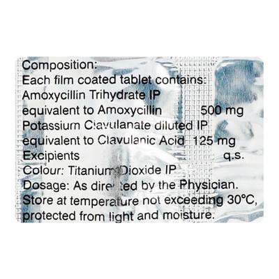 Moxclav 625mg Tablet 10'S - Bacterial Infections-Pen